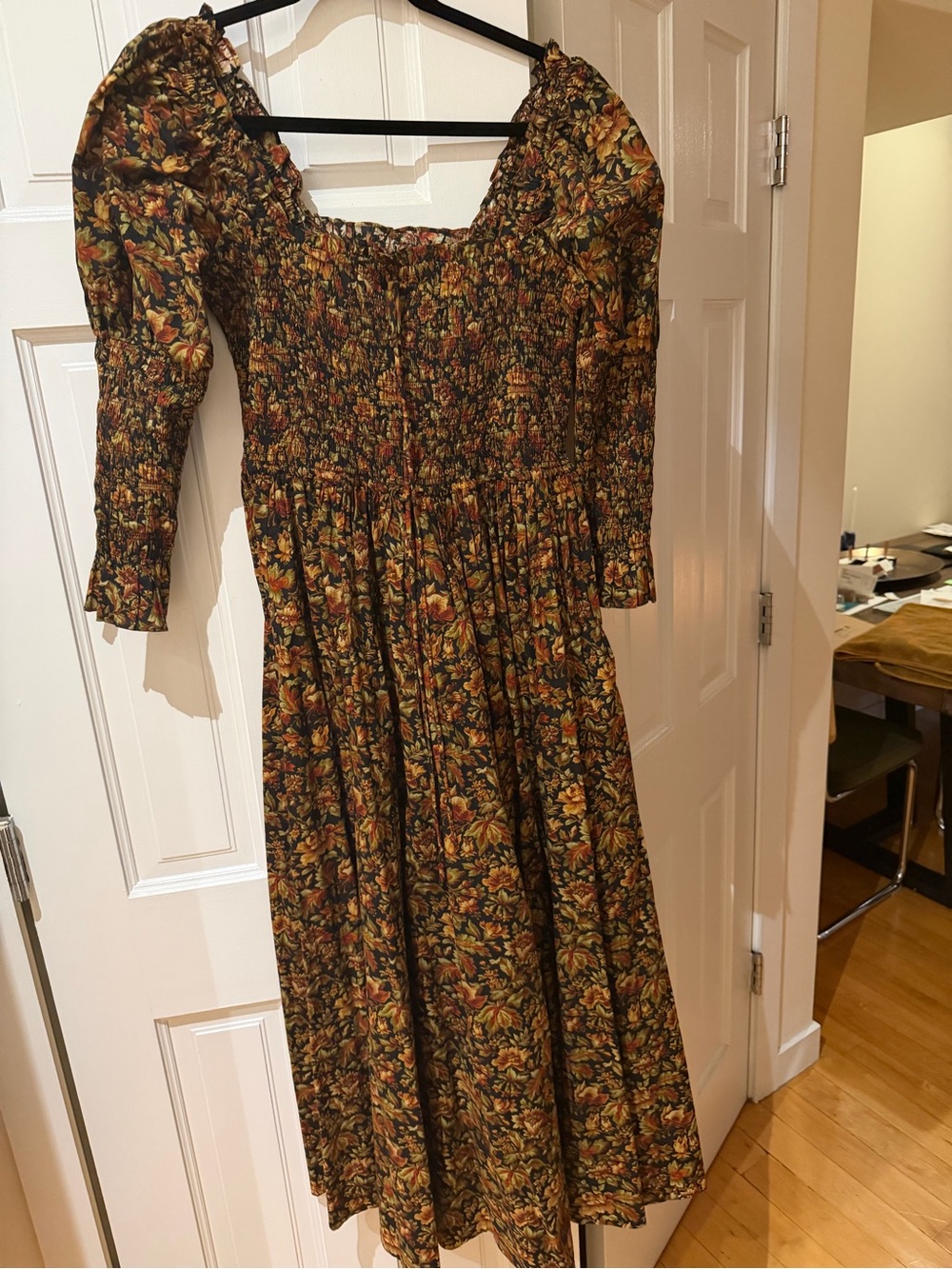 DOEN BIJOU DRESS -- NOIR REVE DES JARDINS size Large - Picture 5 of 7